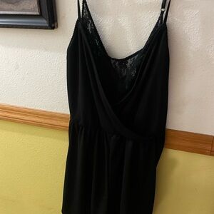 H&M Black Lace Detail Chemise